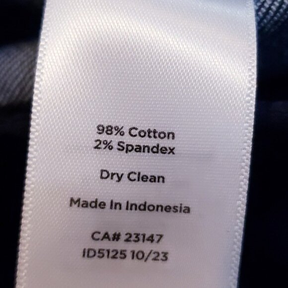 Talbots Blue Refined Denim Tapered Ankle Pants Women's Size 14 Petite Short - Picture 9 of 10